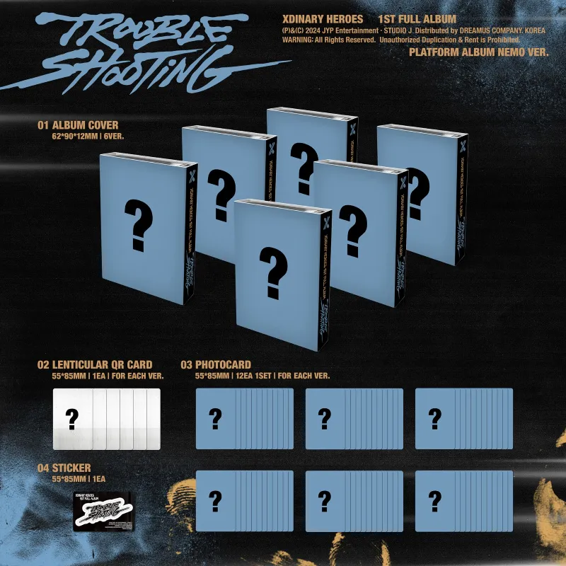 [랜덤] Xdinary Heroes (엑스디너리 히어로즈) - 정규 1집 [Troubleshooting] (PLATFORM ALBUM) 2