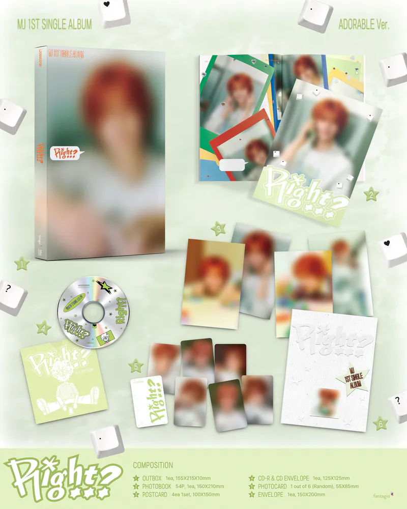 [랜덤] MJ - SINGLE ALBUM [Right..?] (DORK Ver. / ADORABLE Ver.) 3