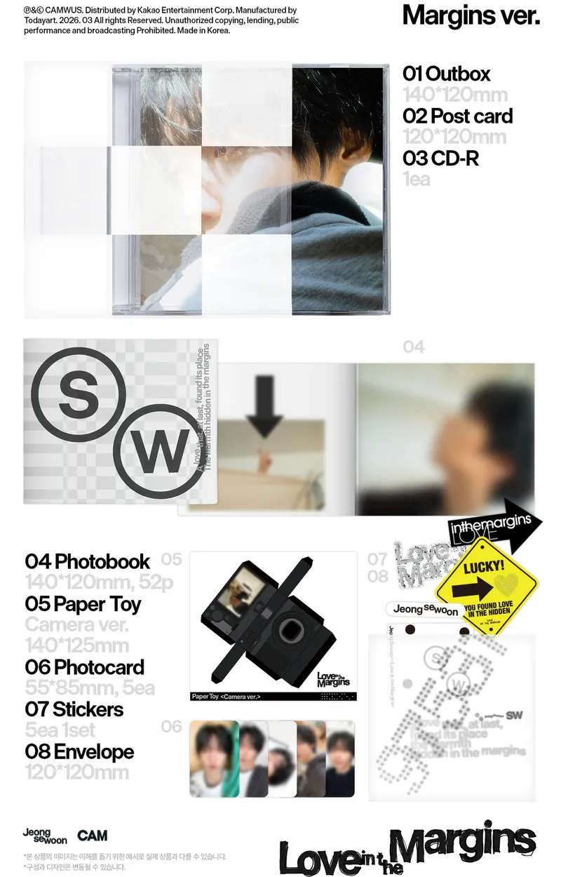 [세트] 정세운(JEONG SEWOON) - EP [Love in the Margins] (Noise ver./Margins Ver.) 2