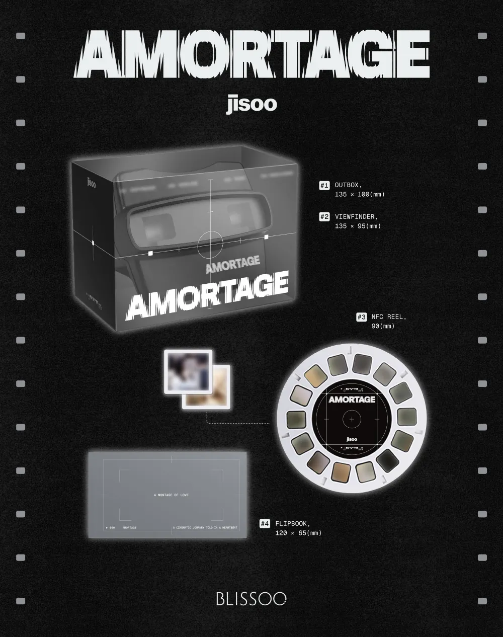 JISOO (지수) - 미니 앨범 [AMORTAGE] (REELS Ver.) 상세 이미지 2