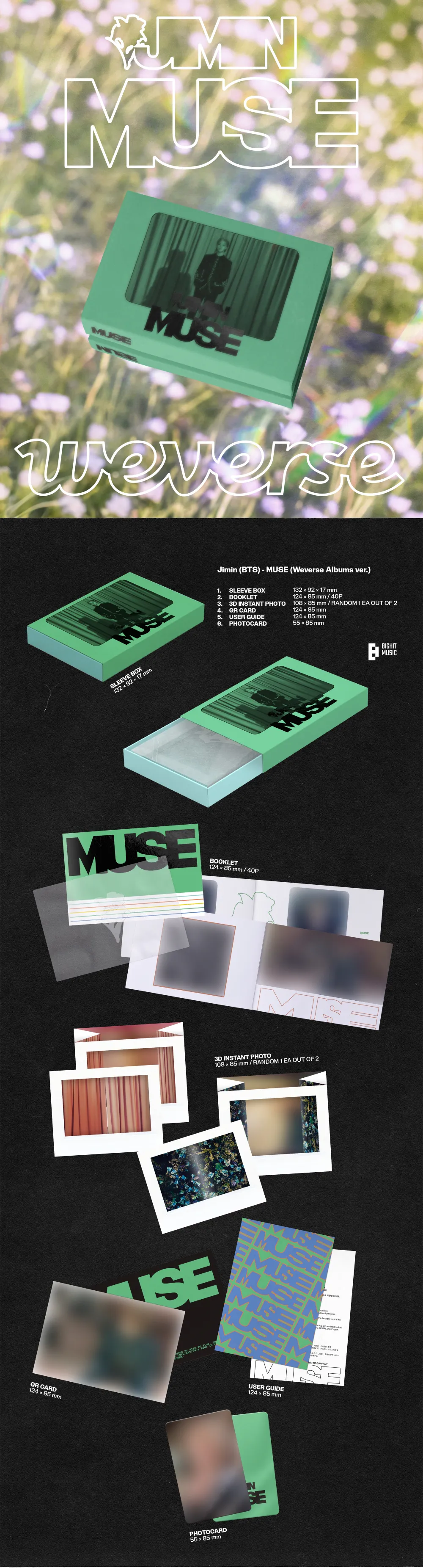 지민 (Jimin) - [MUSE] (Weverse Albums ver.) 상세 이미지 2