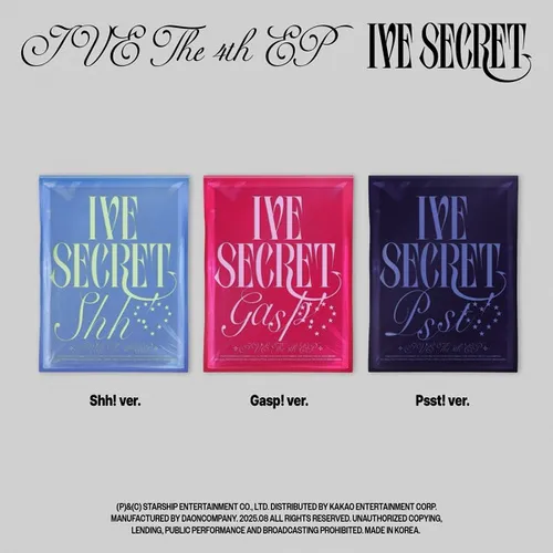 [랜덤] IVE (아이브) - 미니 4집 [IVE SECRET] (Shh! ver. / Gasp! ver. / Psst! ver.)