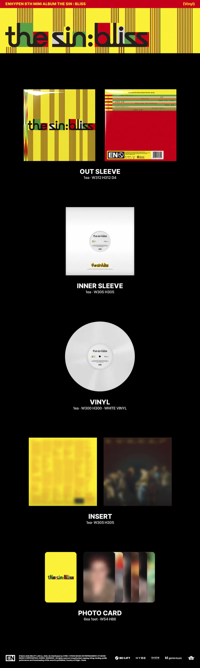 ENHYPEN - THE SIN : BLISS (Vinyl) 2