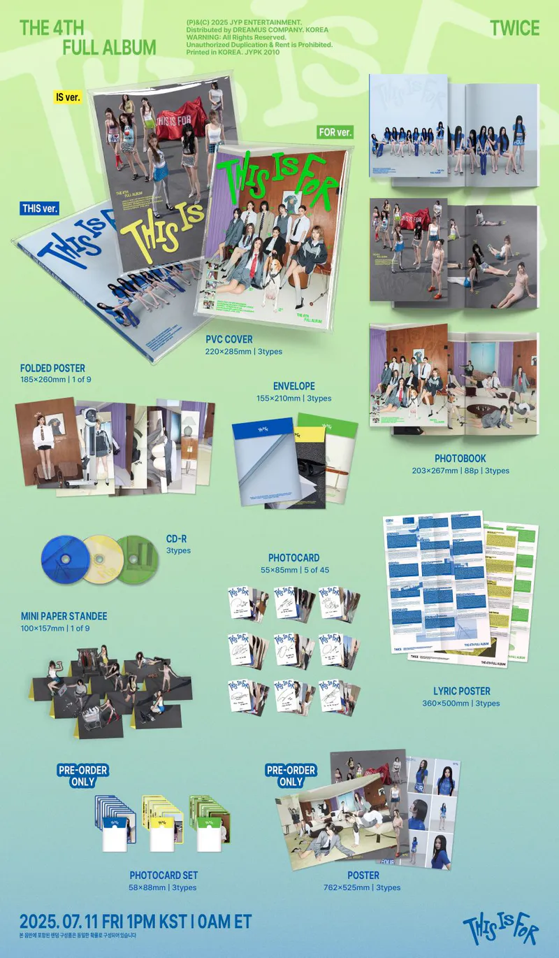 [랜덤] TWICE(트와이스) - [THIS IS FOR] (THIS ver. / IS ver. / FOR ver.) 2