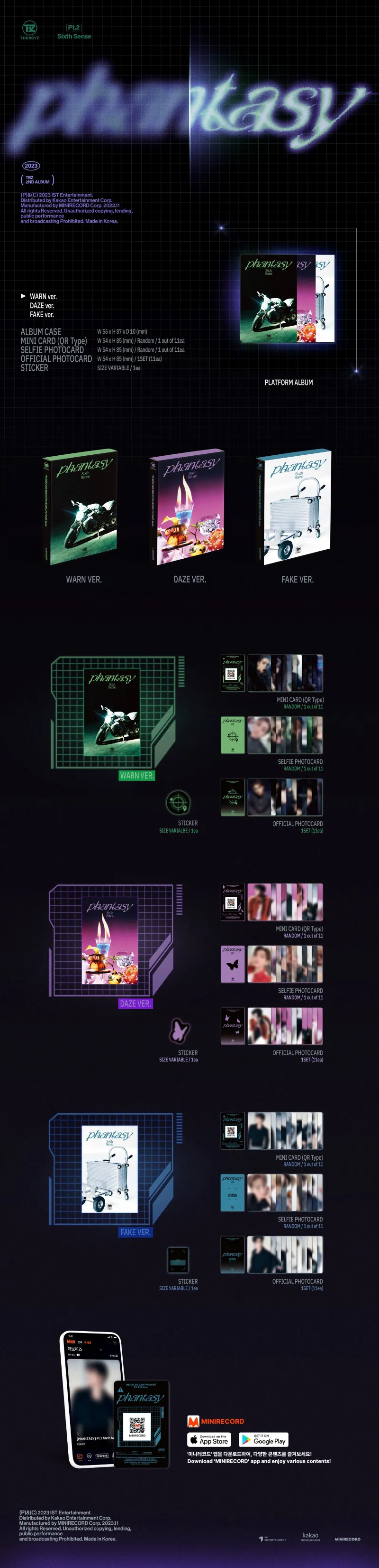 [랜덤] 더보이즈 (THE BOYZ) - 정규 2집 [PHANTASY] Pt.2 Sixth Sense (Platform ver.) 상세 이미지 2