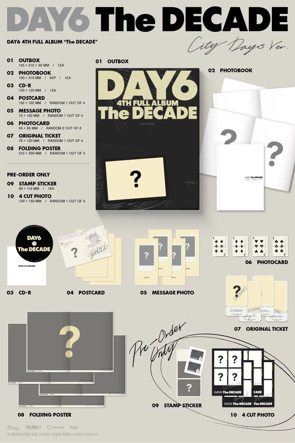 [랜덤] DAY6 (데이식스) - [The DECADE] 상세 이미지 2
