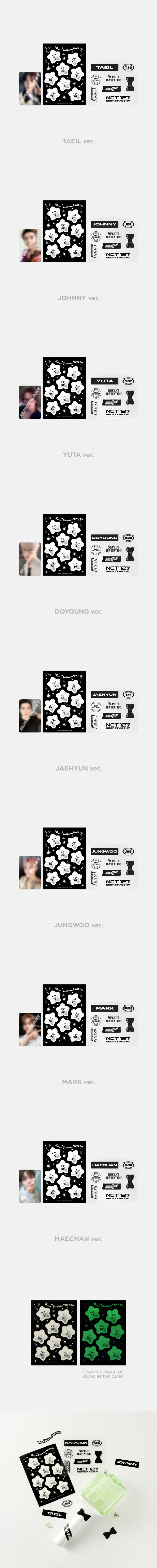 2024 NCT 127 8th ANNIVERSARY FANMEETING [8ECRET INVITATION] MD - DECO STICKER SET 2