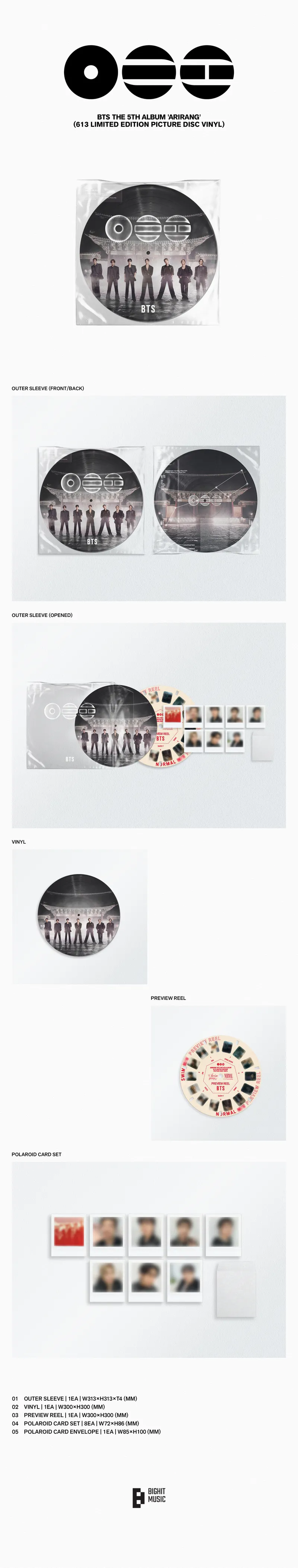 방탄소년단(BTS) - ARIRANG (613 Limited Edition Picture Disc Vinyl) 2
