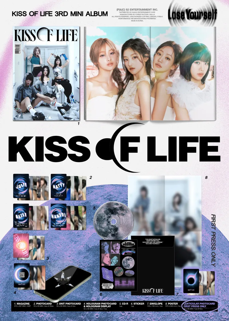 KISS OF LIFE (키스오브라이프) - 미니 3집 [Lose Yourself] (Magazine Ver.) 2