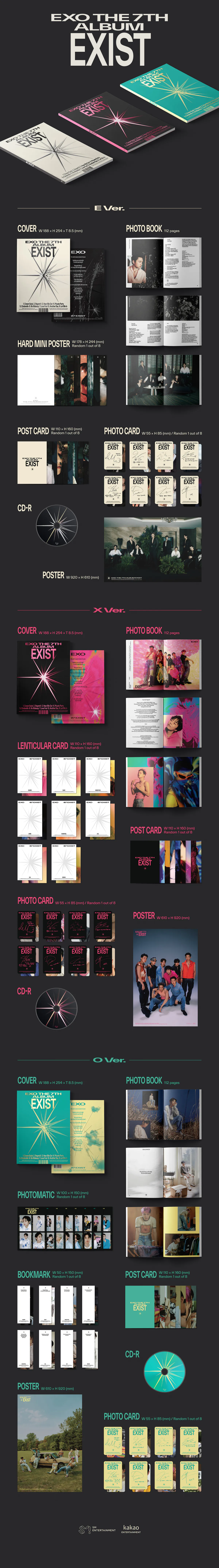 [랜덤] 엑소 (EXO) - 정규7집 [EXIST] (Photo Book Ver.) 상세 이미지 2
