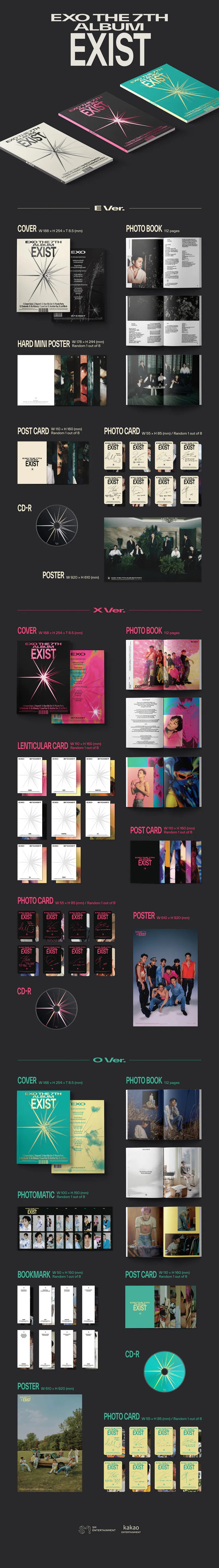 [랜덤] 엑소 (EXO) - 정규7집 [EXIST] (Photo Book Ver.) 2