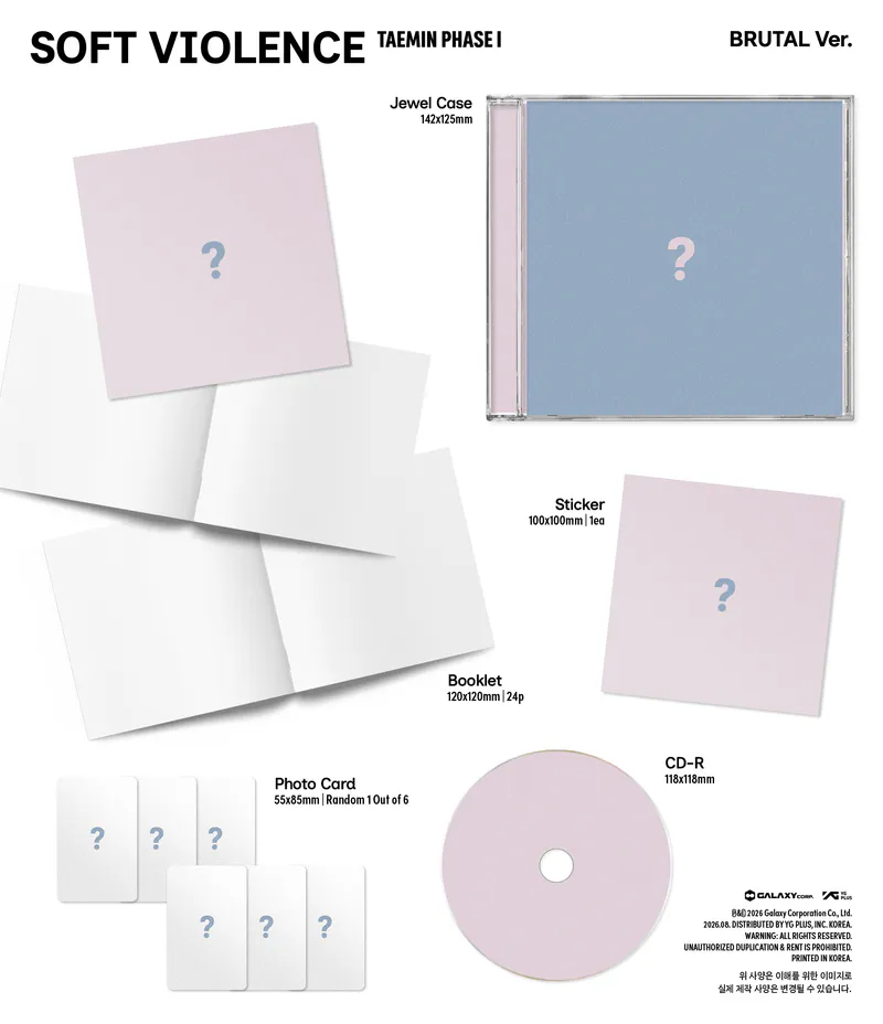 [세트] 태민(TAEMIN) - PHASE I : Soft Violence (JEWEL Ver.) 3