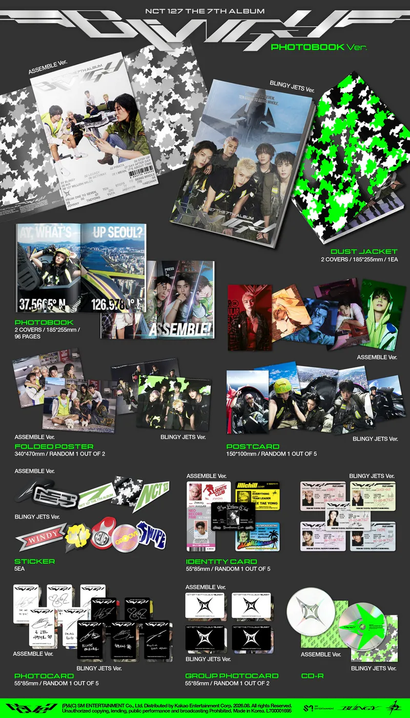 [랜덤] NCT 127 - 정규 7집 [BLINGY]  (Photobook Ver.) 2