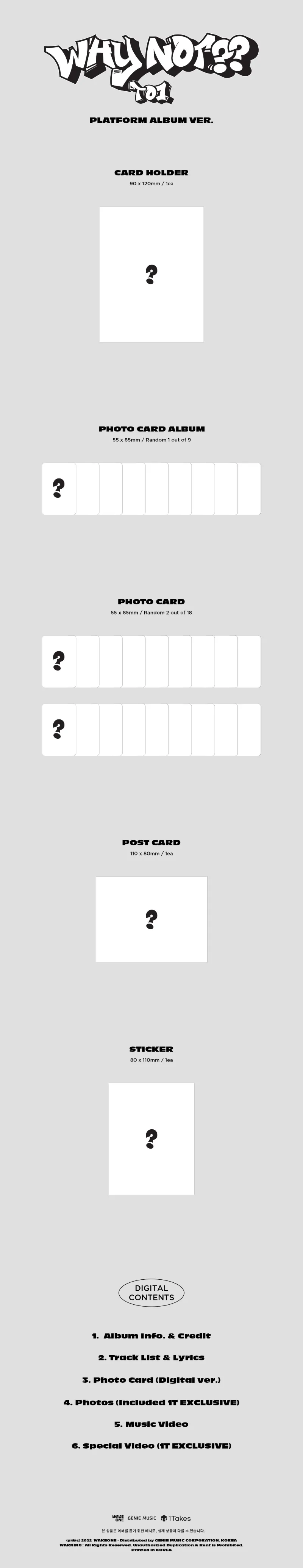 TO1 (티오원) - 미니3집 [WHY NOT??] (PLATFORM ALBUM Ver.) 2