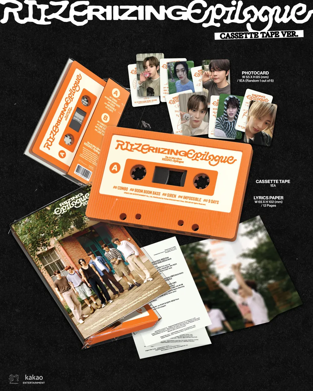 RIIZE (라이즈) - 미니 1집 [RIIZING : Epilogue] (CASSETTE TAPE Ver.) 상세 이미지 2