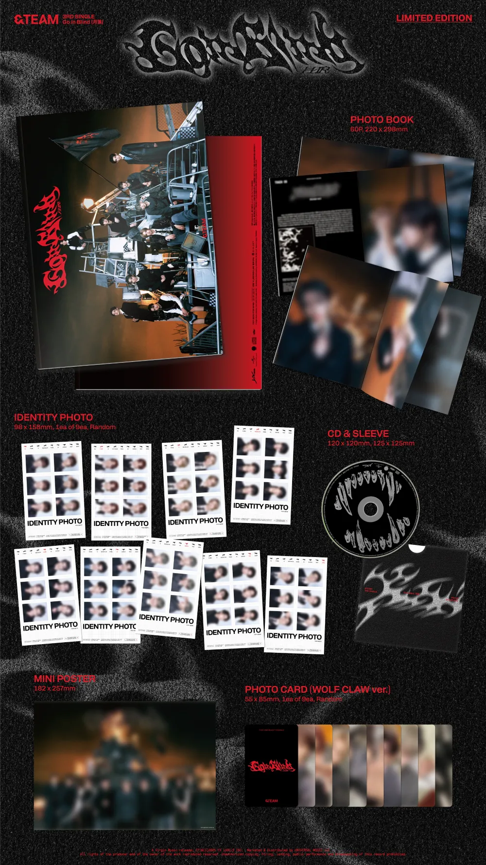 &TEAM (앤팀) - 3rd ALBUM ['Go in Blind'] (LIMITED EDITION) 상세 이미지 2