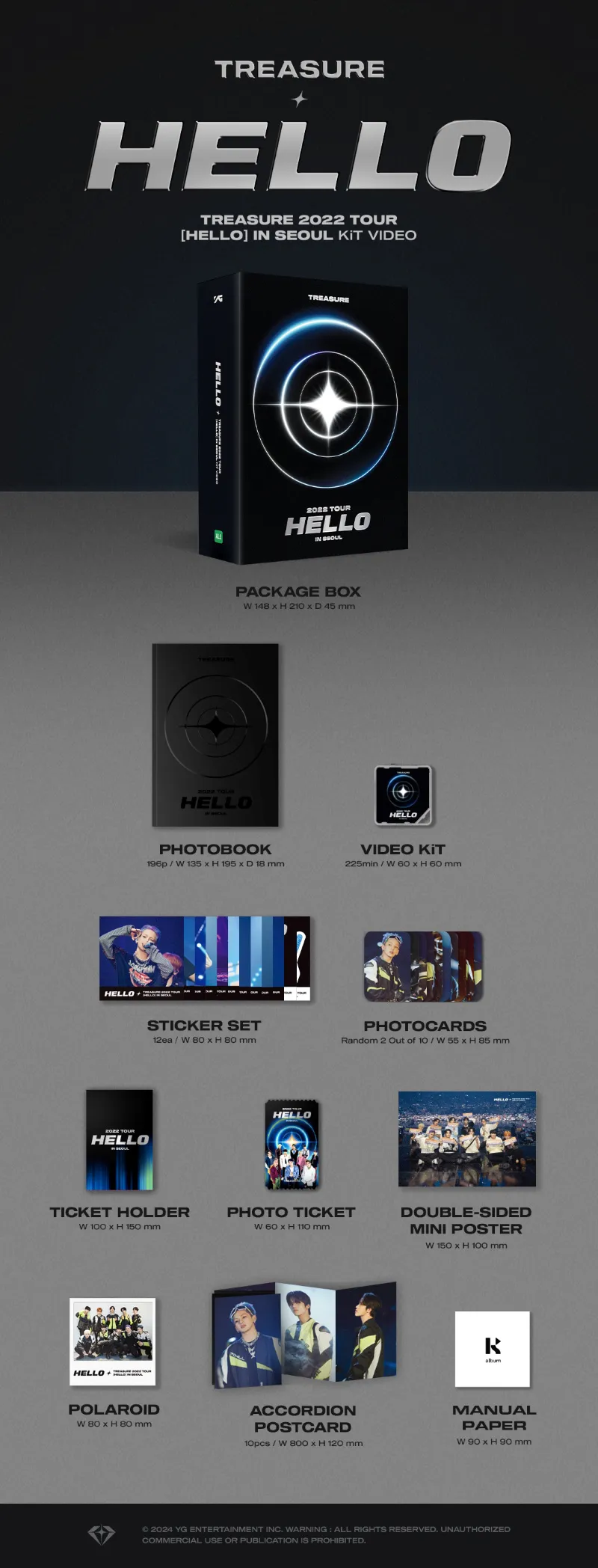 트레저 (TREASURE) - TREASURE 2022 TOUR [HELLO] IN SEOUL KiT VIDEO 상세 이미지 2