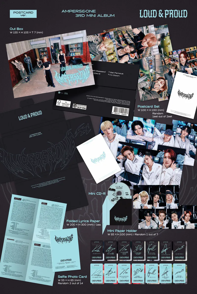 앰퍼샌드원 (AMPERS&ONE) - 3rd Mini Album [LOUD & PROUD] (POSTCARD ver.) 2