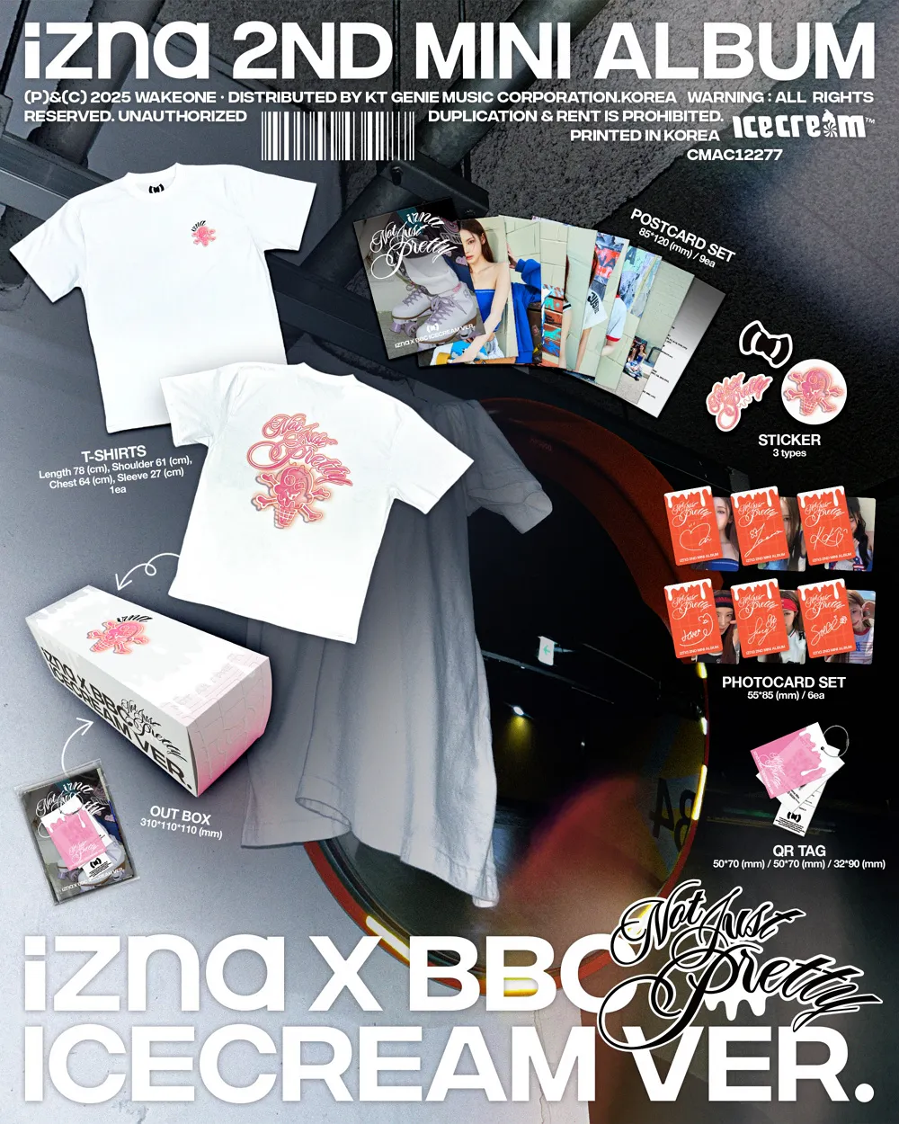 izna (이즈나) - [Not Just Pretty] (izna X BBC ICECREAM Ver.) (Limited Edition) 상세 이미지 2