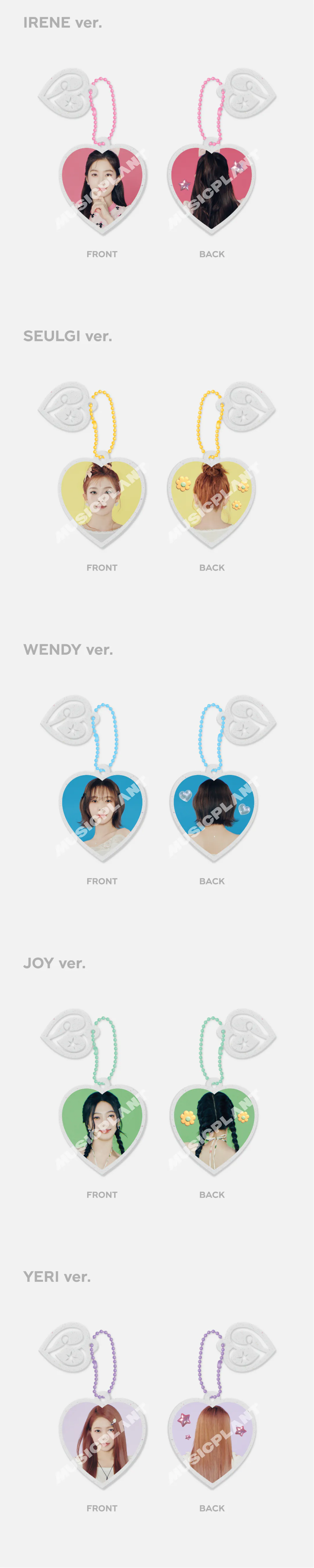 Red Velvet FANCON [HAPPINESS : My Dear, ReVe1uv] MD - KEY RING 상세 이미지 2