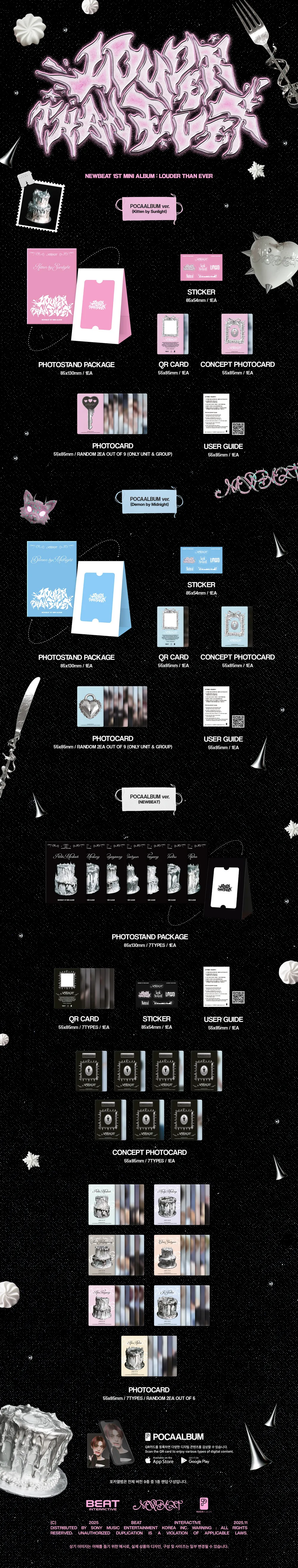 [랜덤] NEWBEAT (뉴비트)  - [LOUDER THAN EVER] (POCAALBUM Ver.) 상세 이미지 2
