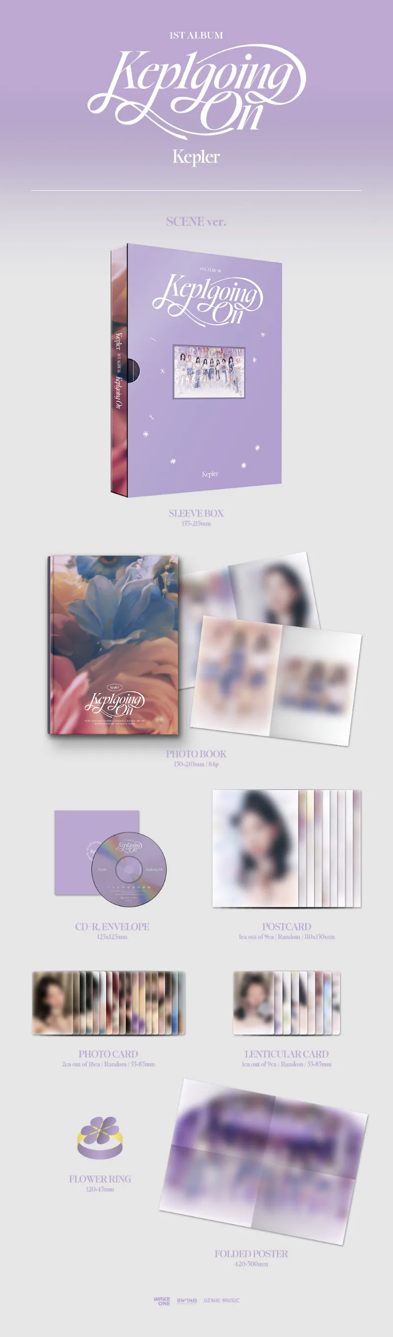 [랜덤] Kep1er (케플러) - 1집 [Kep1going On] (Scene Ver. / Nous Ver.) 2