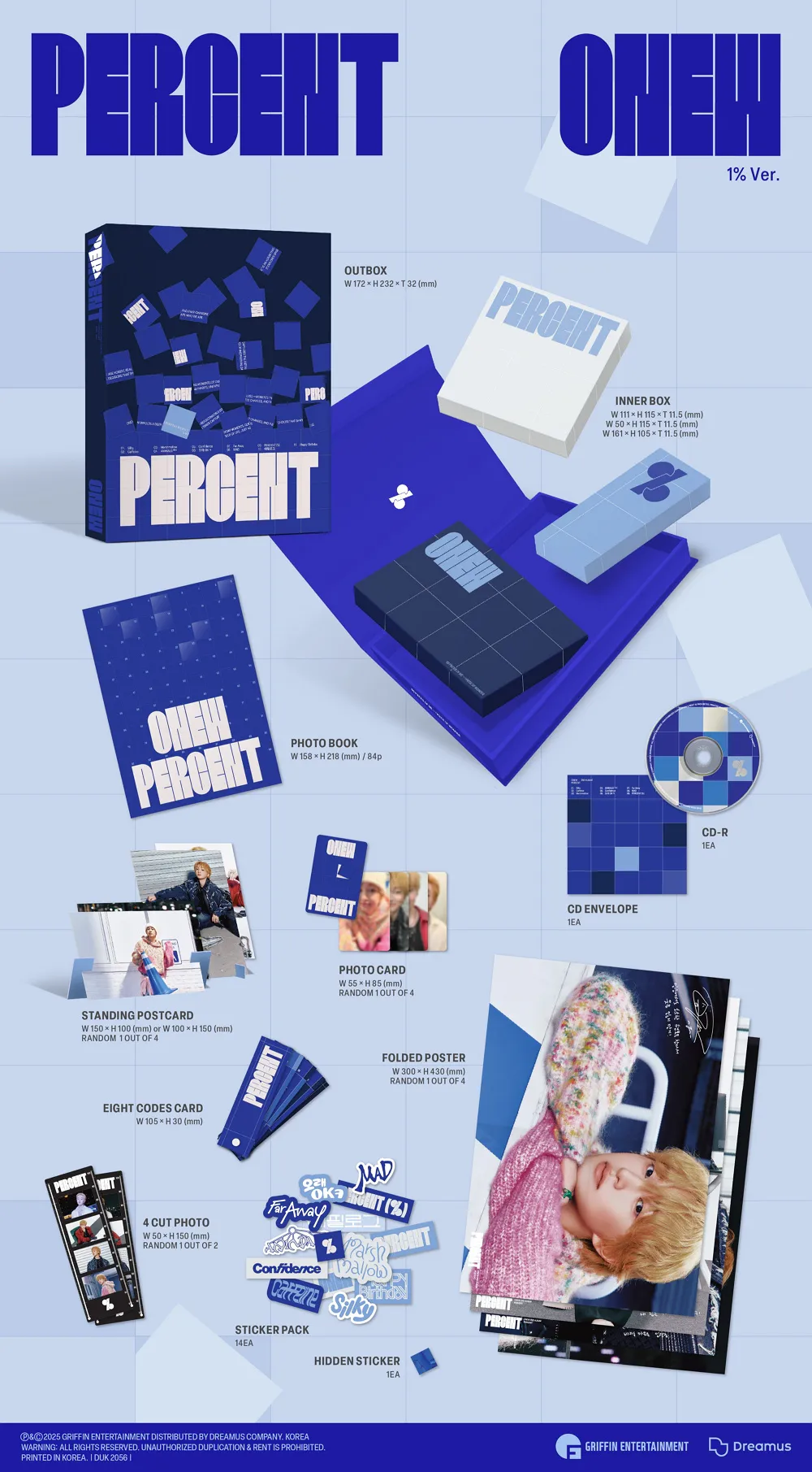 [랜덤] 온유(ONEW) - 정규 앨범2집 [PERCENT] (Photobook Ver.) 상세 이미지 3