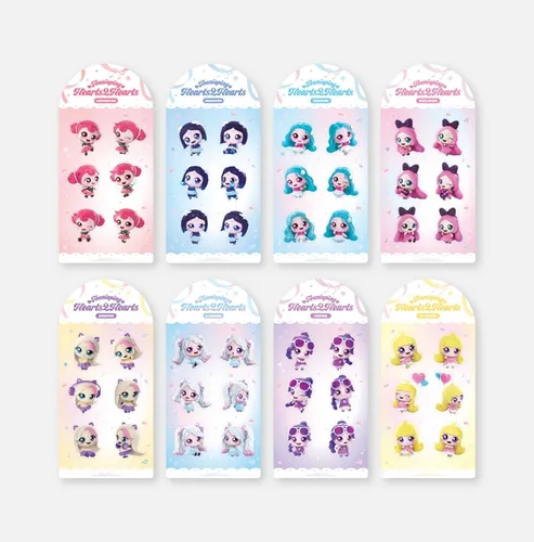 [멤버선택] 캐치티니핑 X 하츠투하츠 콜라보 MD - REMOVABLE LUGGAGE STICKER