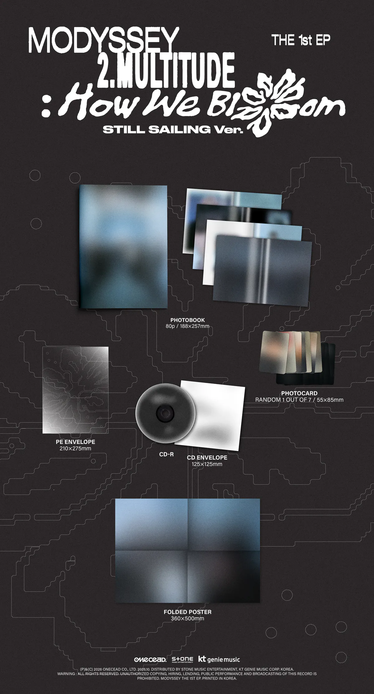 MODYSSEY(모디세이) - 1ST MINI ALBUM 2.Multitude: How We Bloom (STILL SAILING VER.) 상세 이미지 3