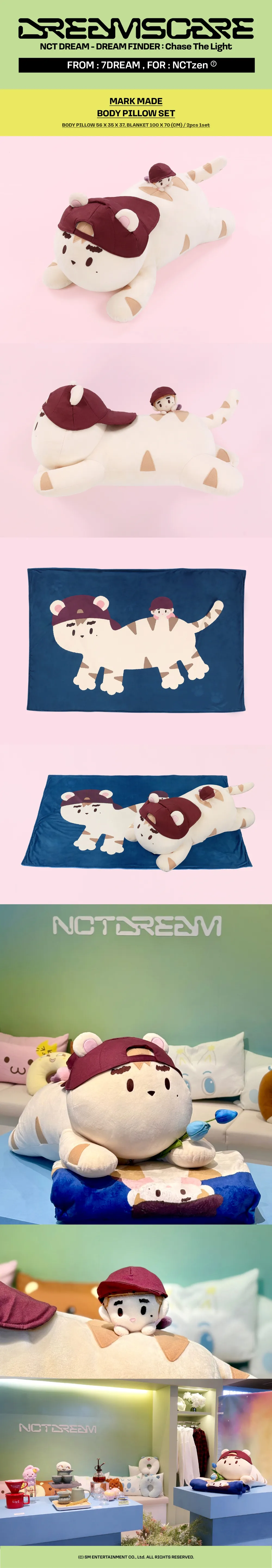 NCT DREAM 'DREAM FINDER : Chase The Light' 2nd MD - [MARK MADE] BODY PILLOW SET 상세 이미지 2