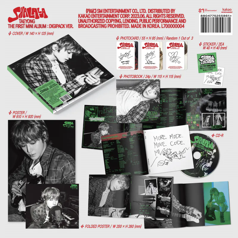 태용 (TAEYONG) - 미니1집 [SHALALA] (Digipack Ver.) 2