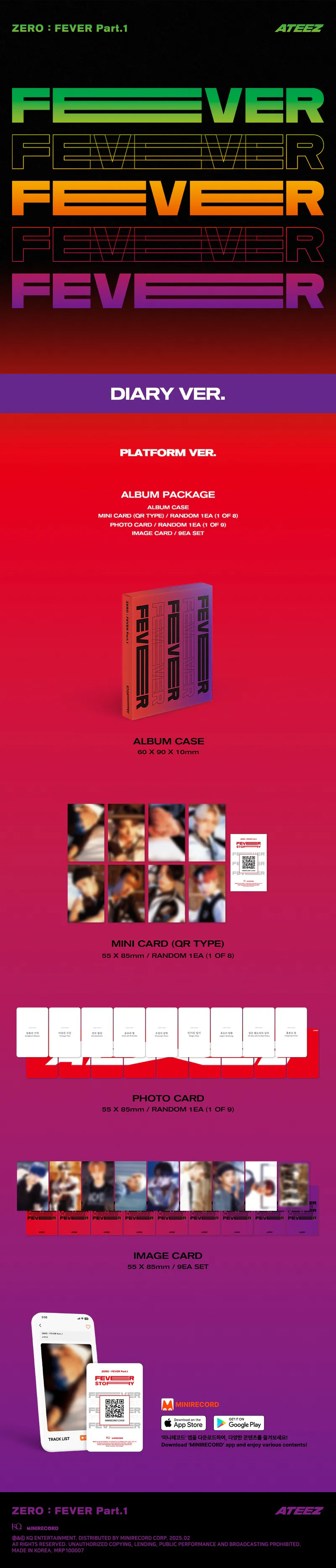 ATEEZ(에이티즈) - [ZERO : FEVER Part.1] (DIARY VER.) (PALTFORM VER.) 2