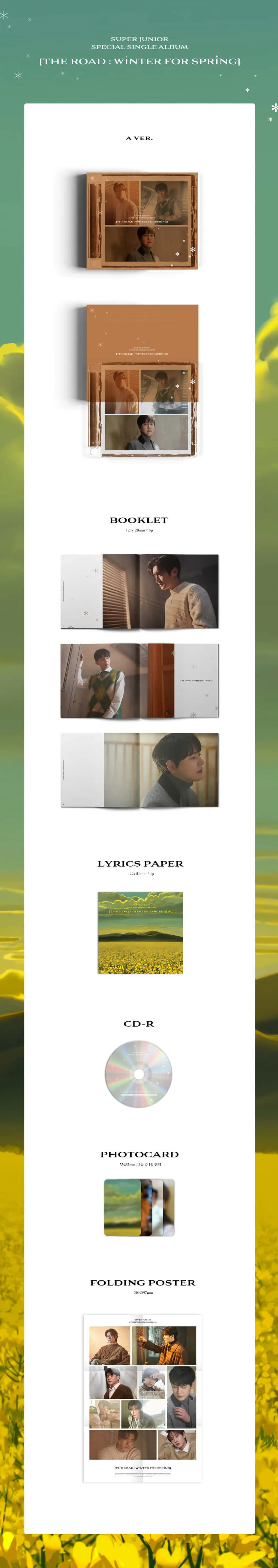 슈퍼주니어 (Super Junior) - 스페셜 싱글 앨범 [The Road : Winter for Spring] (A ver) 2