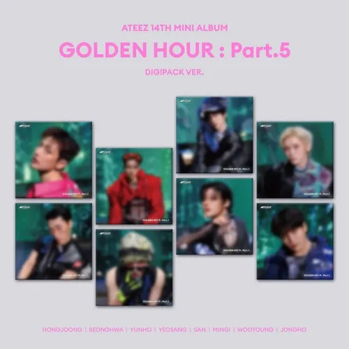 [세트] ATEEZ(에이티즈) - GOLDEN HOUR : Part.5 (DIGIPACK VER.)