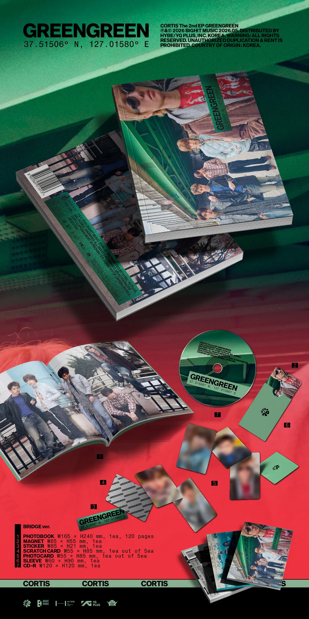 [랜덤] 코르티스 (CORTIS) - The 2nd EP [GREENGREEN] 상세 이미지 2
