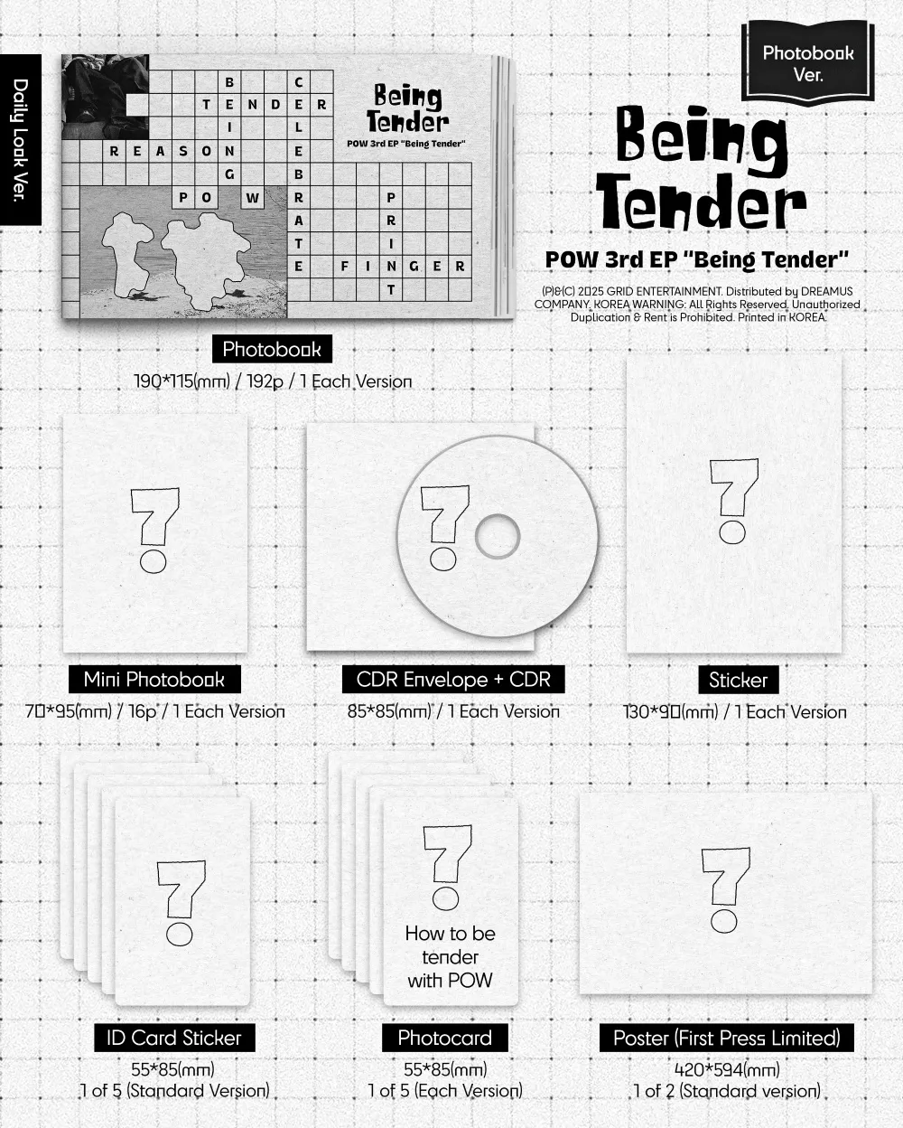 POW (파우) - [Being Tender] (Photobook Ver.) 상세 이미지 3