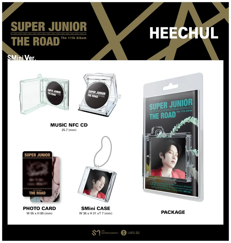 슈퍼주니어 (Super Junior) - 정규 11집 [The Road] (SMini Ver.)(HEECHUL ver.) 상세 이미지 2