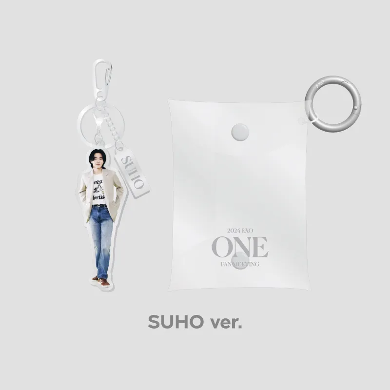 2024 EXO FAN-MEETING "ONE" MD - PVC POUCH+ACRYLIC KEY RING SET 3
