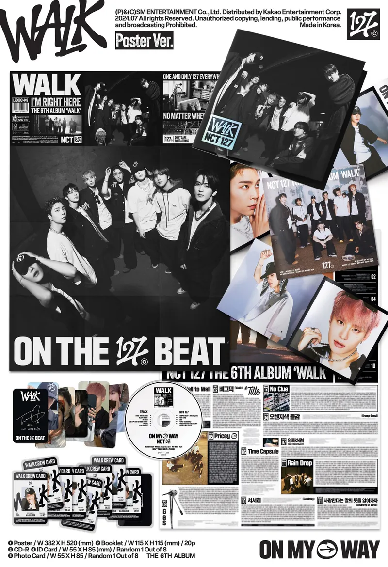 NCT127 (엔시티 127) - 정규 6집 [WALK] (Poster Ver.) 2