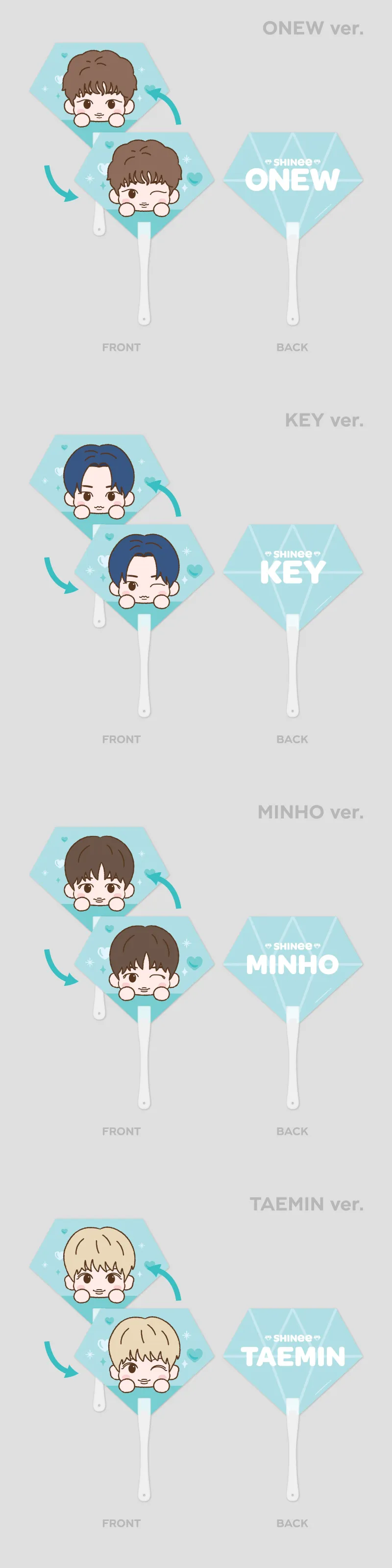SHINee WORLD VI [PERFECT ILLUMINATION : SHINee'S BACK] MD - LENTICULAR FAN 상세 이미지 2