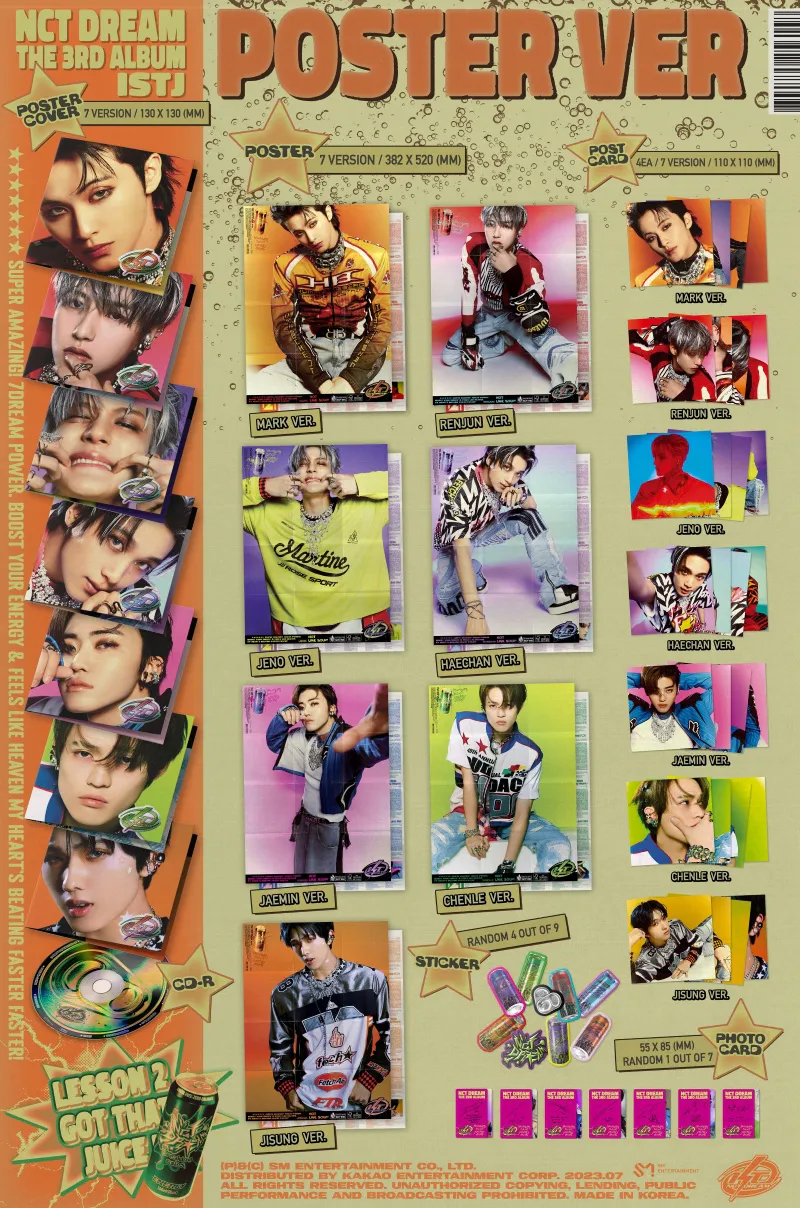 [랜덤] NCT DREAM (엔시티 드림) - 정규 3집 [ISTJ] (Poster Ver.) 2