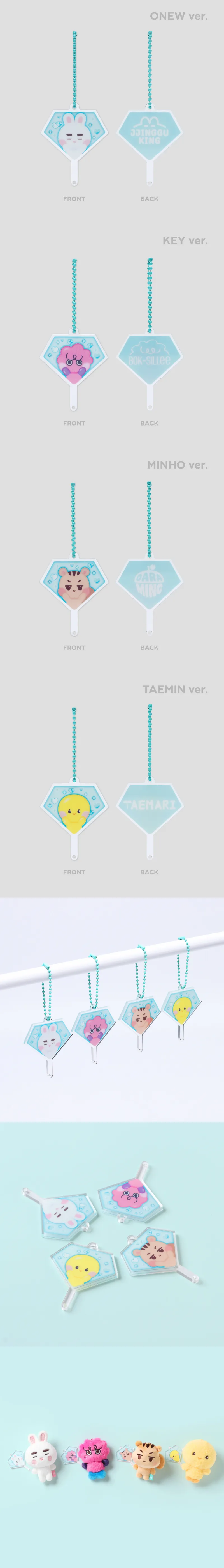 SHINee WORLD VI [PERFECT ILLUMINATION : SHINee'S BACK] MD - MINI FAN KEY RING 2
