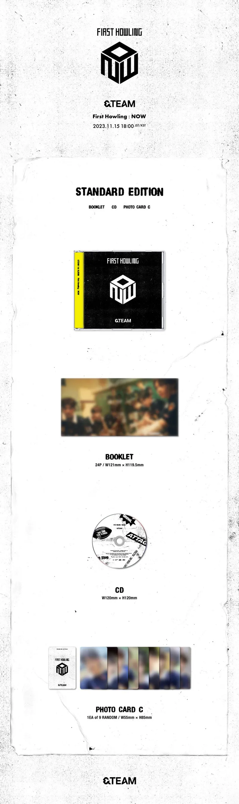 &TEAM (앤팀) - 1st ALBUM [First Howling : NOW] (STANDARD EDITION) 2