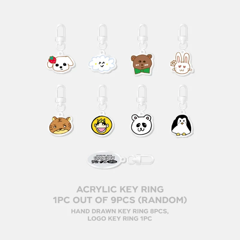 2024 SUPER JUNIOR [SUPER SHOW SPIN-OFF : Halftime] MD - RANDOM ACRYLIC KEY RING 상세 이미지 2