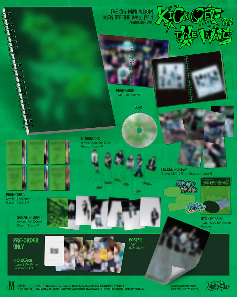 [특전증정] 킥플립(KickFlip) - 미니 5집 [KICK OFF THE WALL Pt.1] (PHOTOBOOK Ver.) 2