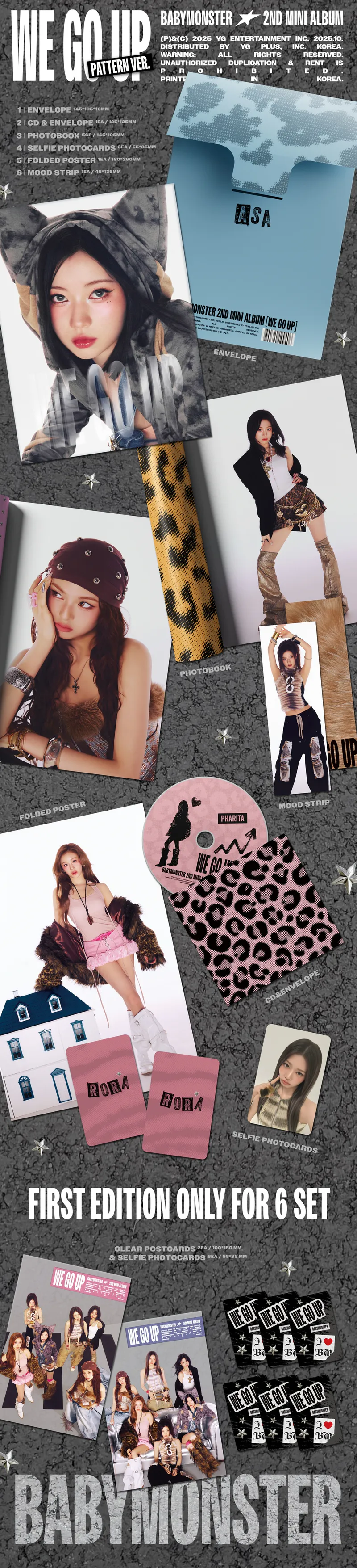 BABYMONSTER - 2nd MINI ALBUM [WE GO UP] (PATTERN Ver.) 2