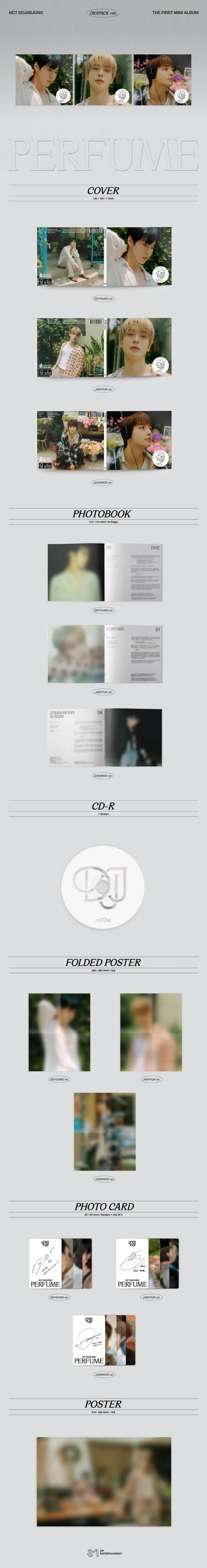 [랜덤] NCT 도재정 (NCT DOJAEJUNG) - 미니 1집 [Perfume] (Digipack Ver.) 상세 이미지 2