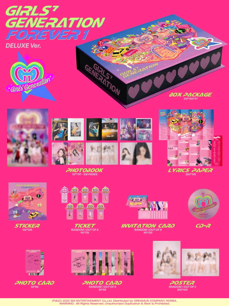 소녀시대 (GIRLS' GENERATION) - 정규7집 [FOREVER 1] (DELUXE Ver.) 2
