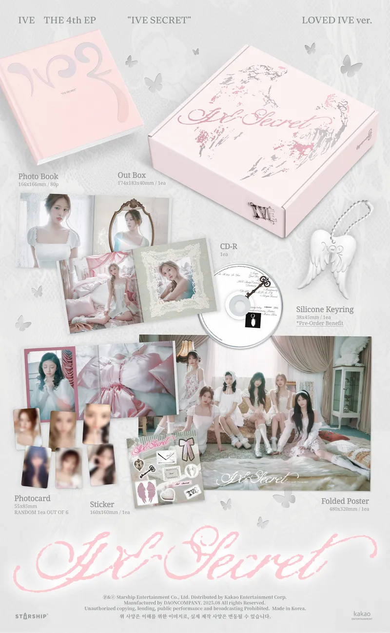 [세트] IVE (아이브) - 미니 4집 [IVE SECRET] (Shh! ver. / Gasp! ver. / Psst! ver. / LOVED IVE ver.) 5