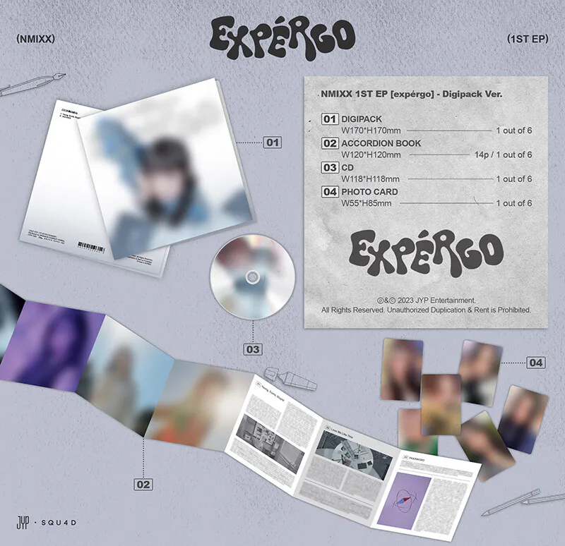 [랜덤] NMIXX (엔믹스) - 미니1집 [expérgo] (Digipack Ver.) 상세 이미지 3